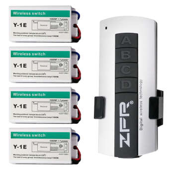 ریموت مجزا ZFR ZPR / ریموت کنترل 4 چهارکانال مجزا ZFR / ریموت روشنایی و لوازم برقی و روشنایی ZFR / ریموت هالوژن و لامپ ZFR / فروشگاه برق و روشنایی آینده آنلاین لامپ   www.onlinelamp.ir